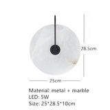 Natural Marble LED Wall Sconce