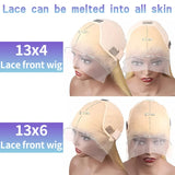 13x6 HD 613 Honey Blonde Deep Wave Lace Frontal Wigs 30 Inch Transparent Brazilian 13x4 Curly Colored Lace Front Human Hair Wigs