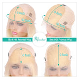 13x4 13x6 613 HD Blonde Bob Hair Wig Human Hair Lace Frontal Wig Brazilian Straight Bob Wig Lace Front Human Hair Wigs For Women