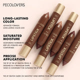 Velvet Lip Liner Crayon, Matte Tapered Gradient Lipstick Pen, Waterproof Non-Sticky Contouring Lip Makeup, Mixed Color System