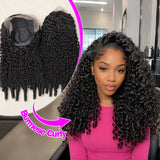 13x6 Burmese Curly Wig Lace Frontal 250% Density 13x4 HD Transparent Pre Plucked Virgin Human Hair Wigs