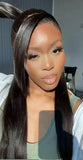 32-Inch Yaki Straight HD Lace Frontal Wig | 250% Density Glueless & Invisi-Drawstring
