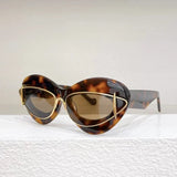 Cat Eye UV400 Outdoor Protection Double Frame sunglasses