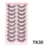Russian Strip Lashes Makeup Lashes 25mm 3D Mink Volume Fluffy Natural False Eyelashes Thick Dramatic Mink Eyelashes Wholesale