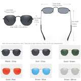 KINGSEVEN Fashion Women Polygon Sunglasses Men Polarized UV400 Sunscreen Round Thin Frame Glassses Luxury Causal Driving Eyewear