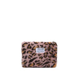 Leopard Print Makeup Bag | Soft Cotton Travel Toiletry Bag
