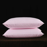 2pcs White Goose Down Feather Pillow for Sleeping Soft Bed Pillow with 100% Cotton Shell Standard Queen Size Back, Side Sleeper