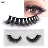 LEHUAMAO 5D Mink Hair False Eyelashes Wispy Cross Natural Mink Lashes Fluffy Eyelash Extension Tools Makeup Handmade Eye lashes