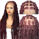 36" Butterfly Box Braids Wig | 360 Lace Frontal | Ombre & Color Options | Baby Hair | Clearance