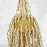 14" Blonde Dreadlock Braided Wig | Full Lace Afro Curly