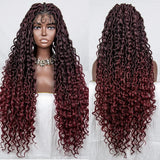36" Long Braided Wig | Full Lace | Baby Hair | Daily Wear