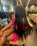 40 Inch Bone Straight Human Hair Wig 13x4 13x6 HD Transparent Lace Wigs Brazilian Full Lace Frontal Wig For Women 300% Density