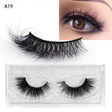 LEHUAMAO 5D Mink Hair False Eyelashes Wispy Cross Natural Mink Lashes Fluffy Eyelash Extension Tools Makeup Handmade Eye lashes