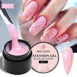 Milky White Nail Extension Gel Clear Nude Building UV Gel For Nails Finger Extensions Form Tips French Nails Manicure Nail Art