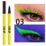 1PC UV Light Neon Eyeliner Pen Eyes Makeup Blue Green Waterproof Liquid Color Eye Liner Pencil Make Up Cosmetics Yellow Purple