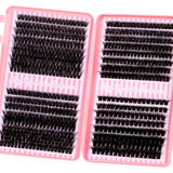 Eyelash Cluster DIY Eyelash Extension Kit with Tweezers Bond and Seal Reusable Single Eyelashes Festival Gift Eye Makeup