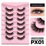 Cat Eyelashes Fluffy 3D Mink Eyelashes Natural Look False Lashes for Daily Party Wedding Lightweigh Reusable Makeup