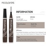 Eyebrows Pen Eyebrow Tattoo Waterproof Liquid Black Eye Brow Makeup Pencil Microblading