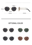 Steampunk Round Polarized Sunglasses With Prescription Women Men UV400 Anti-glare Myopia Sun Glasses Power 0 -0.5 -0.75 To -6.0