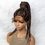 24" Braided Ponytail Wig | Lace Front with Baby Hair