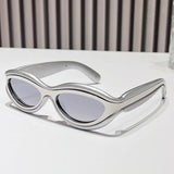 New Fashion Oval Cat Eye Sunglasses