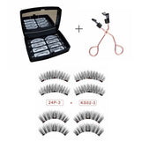 3D 3 Magnetic Eyelashes Natural Soft Reusable Easy To Wear Eyelash Extension Beauty Makeup Tool fake mink false eyelashes