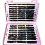Faux Mink Eyelashes 540Cluster C Curled 9-16mm Mixed Natural Eyelash Extension 3D Russian Strip Personal Eyelash Makeup Tool