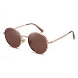 Steampunk Round Polarized Sunglasses With Prescription Women Men UV400 Anti-glare Myopia Sun Glasses Power 0 -0.5 -0.75 To -6.0