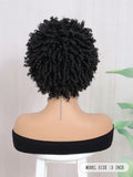 Short Afro Faux Dreads Wig | Synthetic Braided Wig for Men and Women