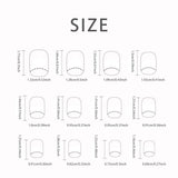 24 PCs Short French Simple Gradient Flower Nails with 1 Jelly Glue and 1 Nail File
