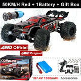 4WD Remote Control Car Off Road 4x4 RC High Speed Buggy Truck Super Brushless 50 or 80KM/H Fast Drift Racing Toy Kids Adults