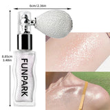 1PC Highlighter Powder Brightens The Whole Body Sparking Face Korean Makeup Lasting Pearlescent White Brown Silver Cosmetics