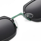Caterside Punk Retro Polarized Sunglasses Men Mental Fashion Square Sun Glasses Women Outdoor Travel Driving Eyewear UV400