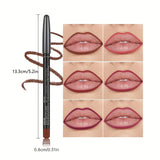 Velvet Matte Lip Liner, Waterproof Non-Fading Long Lasting Lip Pencil, Smooth Application Lip Contour Makeup for Women