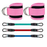 Ankle Straps Resistance Bands Set Fitness Workout Exercise Equipment Ankle Weight Yoga Elastic Fitness Band For Gym Man Woman