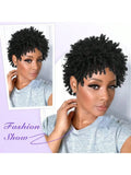 Short Afro Faux Dreads Wig | Synthetic Braided Wig for Men and Women