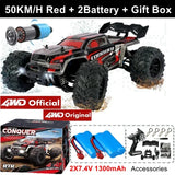4WD Remote Control Car Off Road 4x4 RC High Speed Buggy Truck Super Brushless 50 or 80KM/H Fast Drift Racing Toy Kids Adults