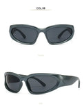 Unique Y2K Designer Luxury Sunglasses Women Rectangle Big Frame Sun Glasses For Men Outdoor UV Protection Classic 2000S Black Sh