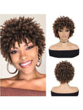 Short Afro Faux Dreads Wig | Synthetic Braided Wig for Men and Women