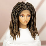 Twisted Braided Bob Wig | Full Lace Cap | Kanekalon Fibre