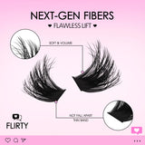 WOSHEER Eyelash Clusters Kit Thick Individual Lashes Lash Bond And Seal And Remover Faux Mink Lashes Eyelash Extension DIY