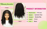 Twisted Braided Bob Wig | Full Lace Cap | Kanekalon Fibre