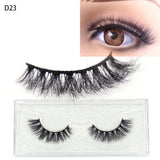 LEHUAMAO 5D Mink Hair False Eyelashes Wispy Cross Natural Mink Lashes Fluffy Eyelash Extension Tools Makeup Handmade Eye lashes