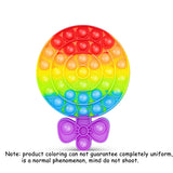 Silicone Rubber Anti Anxiety Stress Relief Push Pop Bubble Rainbow Pumpkin Ghost Fidget Toys Squeeze The Toy for Kids Adults