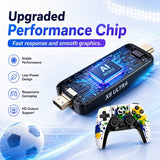 4K HDMI TV Game Stick Retro Video Game Console, 50000+ Pre-installed Games 45 Emulators 2.4G Dual Wireless Controllers X8 Ultra