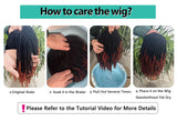 10" Braided Bob Wig | Afro Dreadlock Wig | Curly Ends | Synthetic Crochet Wig | Cosplay