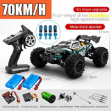 Rc Car Off Road 4x4 High Speed 70KM/H Remote Control Car with LED Headlight Brushless 4WD 1/16 Monster Truck Toys for Boys Gift
