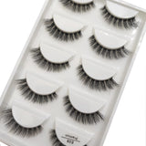 Transparent 3D Mink Eyelashes, Natural Clear False Eye Lashes, Soft Invisible Eyelash, Wispy Makeup Faux Cils, H13 X08, 5 Pairs