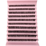 Faux Mink Eyelashes 540Cluster C Curled 9-16mm Mixed Natural Eyelash Extension 3D Russian Strip Personal Eyelash Makeup Tool