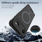 Rugged Armor For Magsafe Case For iPhone 17 Air 16 15 14 13 12 11 17 Pro Max Plus Wireless Charge Matte Bumper Shockproof Cover